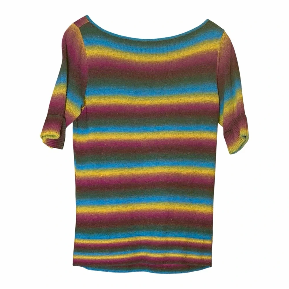 The Limited Colorful Striped Sweater —#122 - Picture 2 of 5